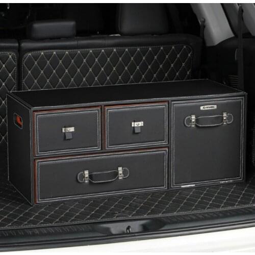 Car Trunk Storage Box Trunk Multi-Function Organizing Storage Gadget Vehicle Storage Box Car Interior Supplies Luggage