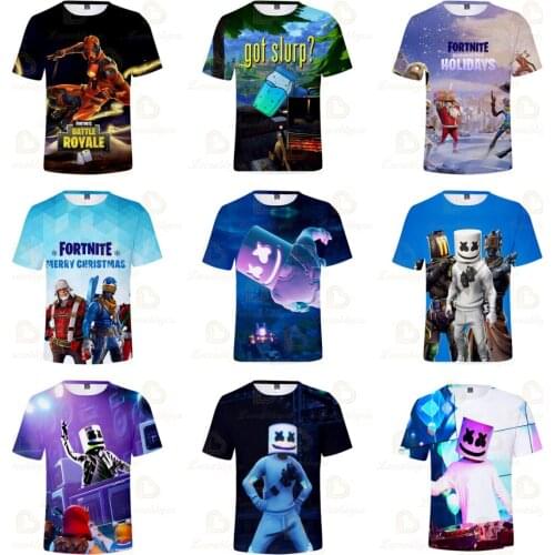 Fortnite Women Tshirt Victory 6 To 19 Years Kids Teen Clothes Hero T-shirt Cartoon Battle Royale 3D T-shirt Boys Girls Tops