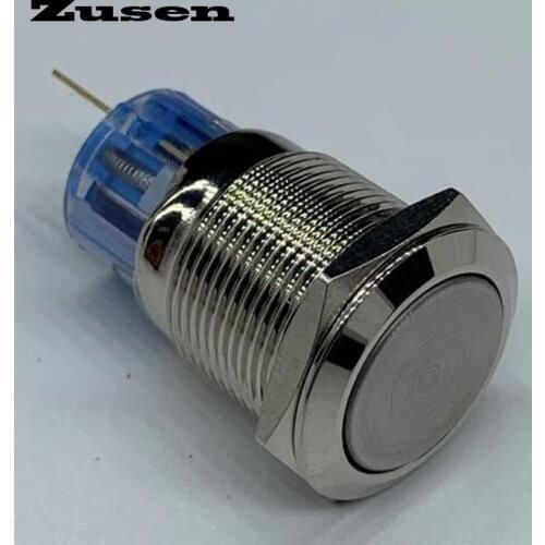 Zusen 19mm on/off type 1NO1NC metal push button switch(ZS19F-11Z/N)