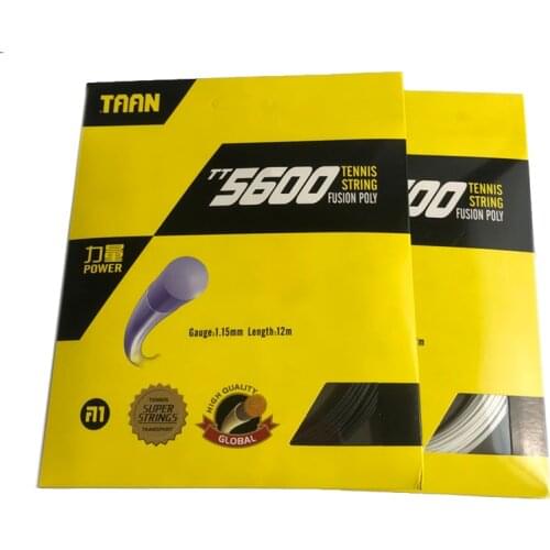 1pc TAAN TT5600 tennis string Power tennis racquet string 1.15mm Polyester String Rackets String 12M