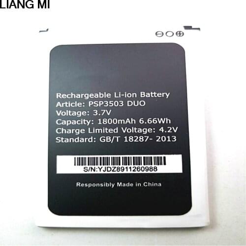 1800mAh PSP3503DUO Replacement Battery For Prestigio Wize C3 PSP3503 DUO PSP 3503 Mobile Phone with phone stander