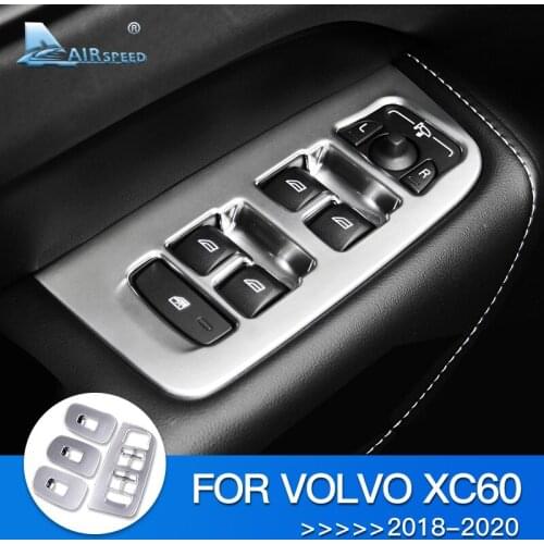 AIRSPEED ABS/Stainless Steel for VOLVO XC60 Accessories 2018 2019 2020 Car Sticker Interior Mouldings Trim Decoration Styling
