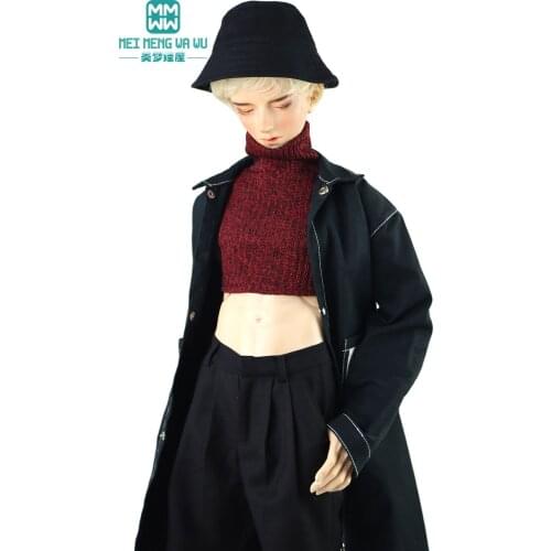 BJD accessories doll shoes for 65-75cm SD10 SD13 SD17 POPO68 BJD Uncle boy Fashion coats, sweaters, plaid pants