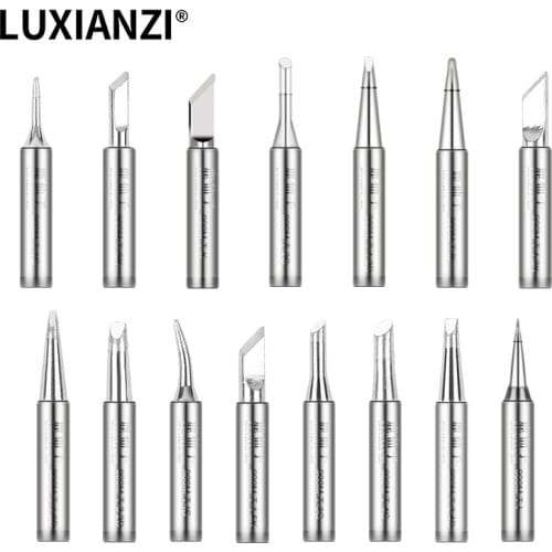 LUXIANZI Lead-free Soldering Iron Tips Copper Tin Soldering Tips for Soldering Station BGA Welding Tools Ponta Ferro De Solda