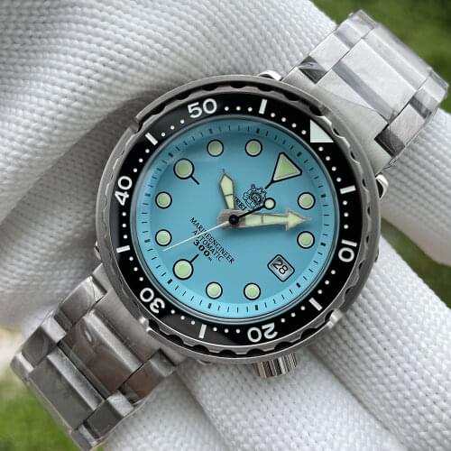 Steeldive Tuna Diver Watch NH35 Automatic Men Mechanical Wristwatch Ceramic Bezel 300M Water Resistant For Swimming