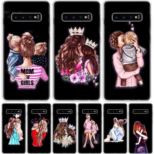 Baby Mom Girl Queen Phone Case For Samsung Galaxy S10 S21 S20 FE Ultra Note 10 9 8 S9 S8 S7 Plus Lite Pro + J4 J6 Coque Capa