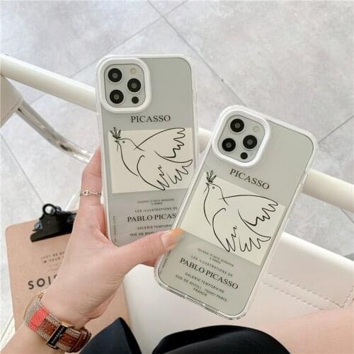 Phone Case Korean style three-in-one little bird suitable for 12promax mobile phone case for Apple 11/XSMAX/X/XR cute 8p7p