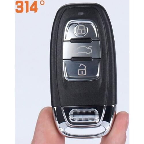 3 Buttons Smart Remote Car Key Shell Insert Uncut Blade Suit For Audi A4L/A6L/Q5/Q7 Auto Key Case Cover Replacement Accessories