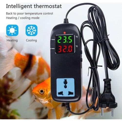 Heating and Cooling Digital Temperature Controller Thermostat,AC 85V-250V Smart Digital Thermostat Regulator,Home Brewing Tools