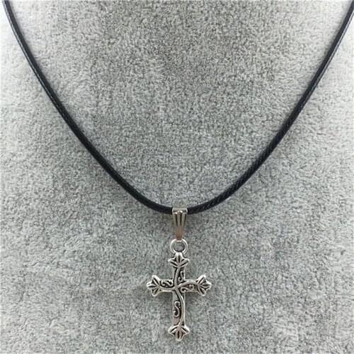 Europe Fashion Alloy Leather Rope Adult Woman Buddha Moon Choker Short Necklace & Pendant Jewelry For Women-WFJAWNLCK001F