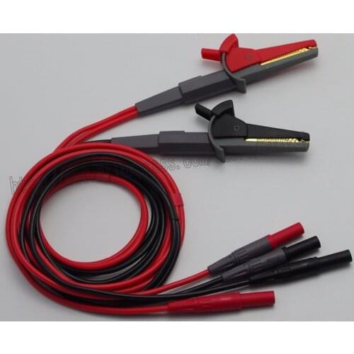 LCR Meter Test Leads Lead Terminal Kelvin Clip Test Probes 4 Four Wires