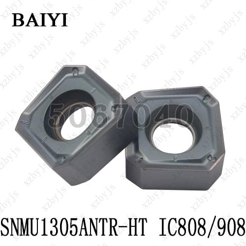 SNMU1305ANTR-HT IC808 SNMU1305ANTR-HT IC908 45 degree fast feed double-sided cutter milling insert SNMU1305ANTR turning blade