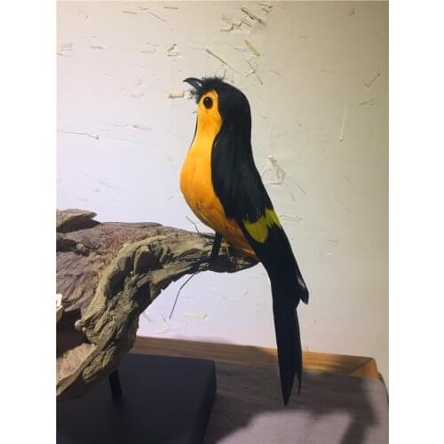 About 15cm real life toy bird feathers magpie bird model garden Decoration props gift h1210