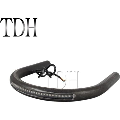 Cafe Racer Seat Frame Hoop Loop Custom LED Light Strip Modified Light Strip Tube Motorcycle Taillight Brake Turn Signal Light