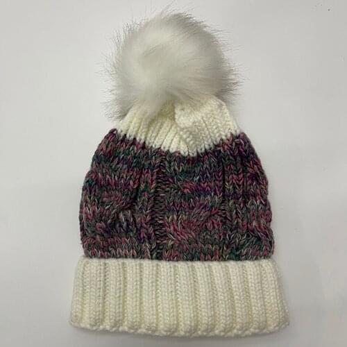 KENSHELLEY Spot Big Discount Promotion Good Quality Winter Warm Hat Women Luxury Mixed Color Beanie Hat