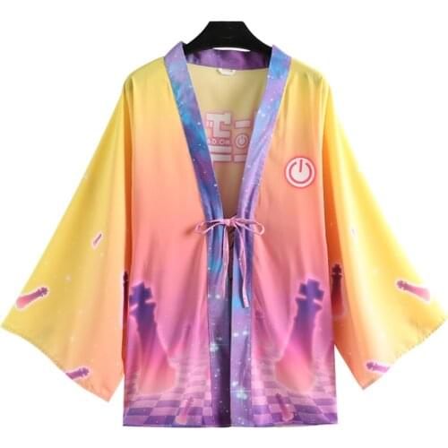 Brdwn HELL GIRL Jigoku Shoujo Neko Atsume Card Captor Sakura Angels of Death No Game No Life Keep A Mummy Cospplay Haori Cape