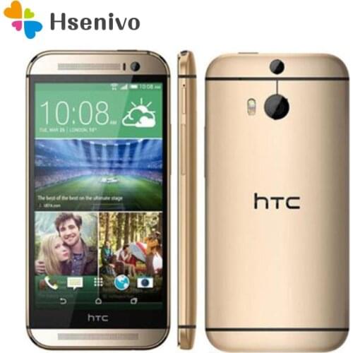 HTC M8 Refurbished-Unlocked GSM/WCDMA/LTE Quad-core RAM 2GB Cell Phone HTC M8 5.0 Inch 3 Cameras Mobile Phone EU/US Version