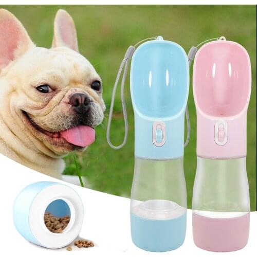 Portable Dog Water Bottle Pet Feeder Bowl For Small Large Dogs Travel Puppy Cat Drinking Bottle Outdoor Pet Water Dispenser