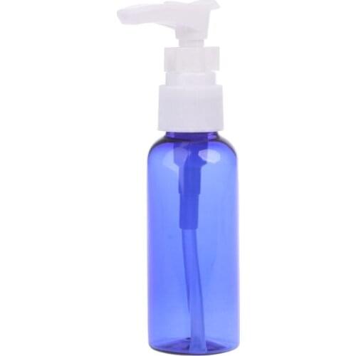 2021 New 30ml-100ml Plastic Refillable Pump Lotion Bottle Travel Cosmetic Container Colo