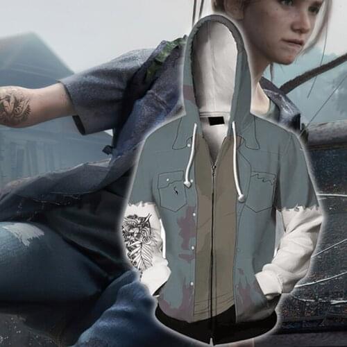 The Last Of Us Part II Sweatshirt Zipper Coat Ren Amamiya Cosplay Costume Casual Jacket Women Men Cltothes Casual Street Hoodie