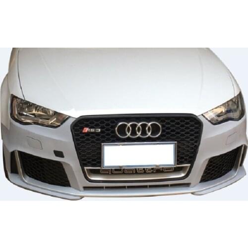 Applicable to Refits Front Bar Middle Net Rear Lip Tail Mouth Side Skirt Big Surround Audi A3 Upgrades Rs3