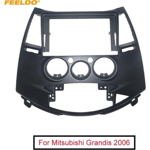 FEELDO Car Audio Fascia Frame Adapter For Mitsubishi Grandis 9" Big Screen 2DIN Dash Fitting Panel Frame Kit