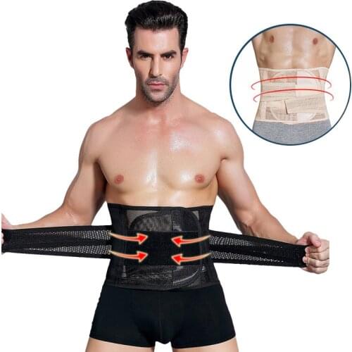 Men Modeling Straps Waist Trainer Slimming Belt Belly Corset Men Body Shapers Abdomen Slimming Fitness Belt for Men Fat Burning