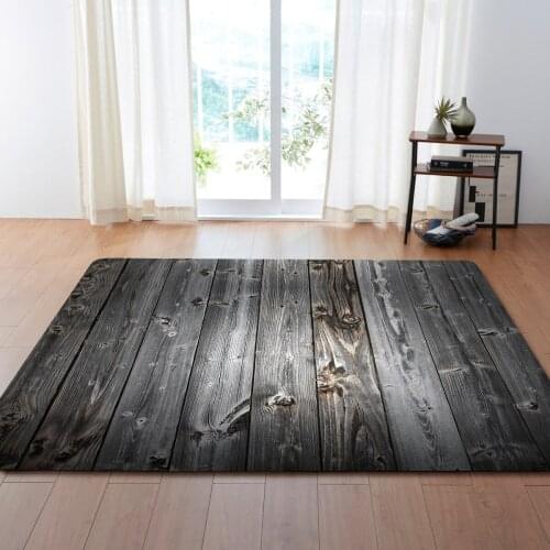 Retro striped wood grain pattern Floor mat Door mat Anti-slip mat Carpet Bedroom Living room Home decoration