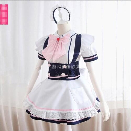 Luxury temperament Japanese Cos Lolita Princess Dress Cos Maid Dress Sweet Kawaii Retro Lolita Tea Party Dress