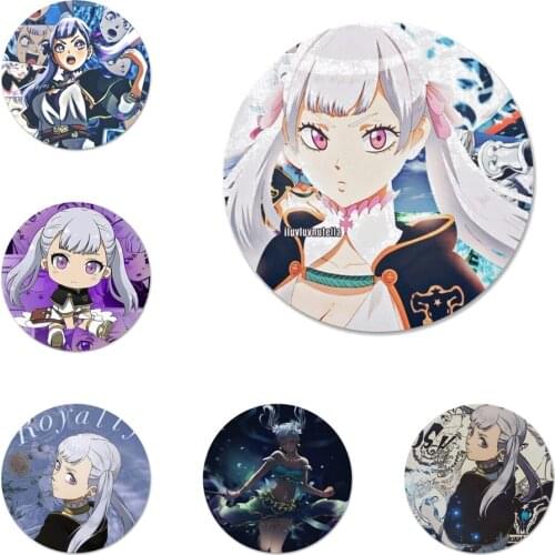 Silva Noelle Black Clover anime Badge Brooch Pin Accessories For Clothes Backpack Decoration gift