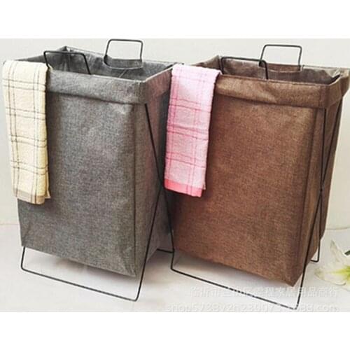 Foldable Dirty Laundry Basket Waterproof Fabric Storage Basket For Clothes Toys Household Bathroom Laundry Organizer Bags