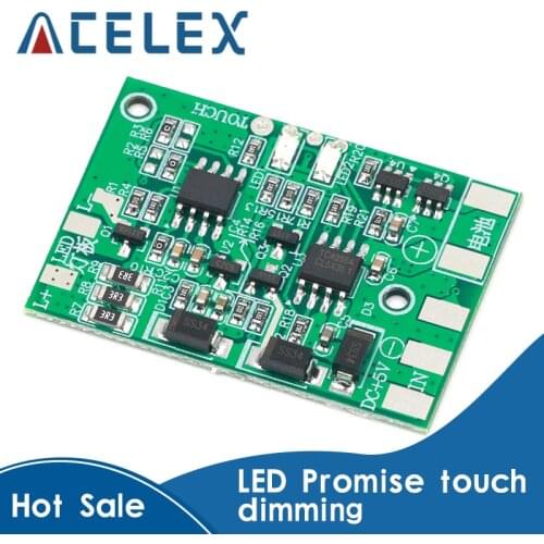 DC LED with charging protection TC4056 TP4056 touch dimming lamp control panel DIY repair general desk lamp circuit