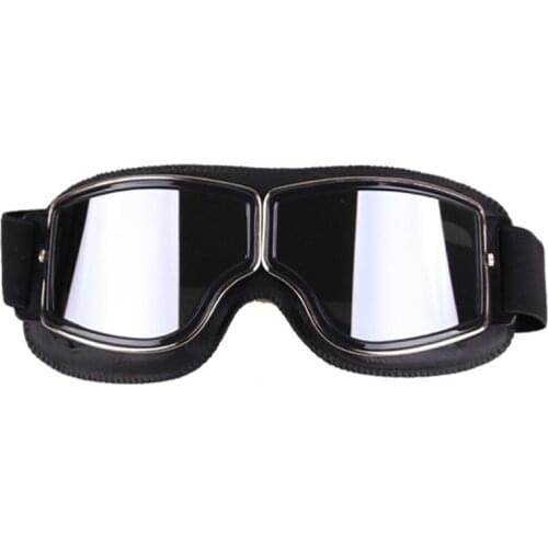 Universal Motorcycle Vintage Goggles Pilot Motorbike Scooter Biker Glasses Steampunk Goggles For Moto Helmet