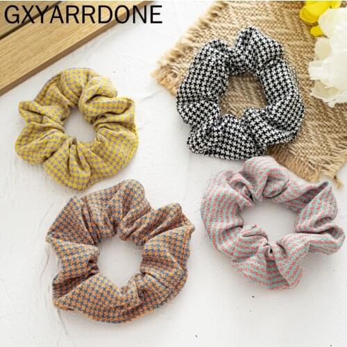 Woman Winter Windmill Print Hair Ties Girls Scrunchies Women Hair Accessories Headwear Elastic Hairband Pontail Holder Hair Rope
