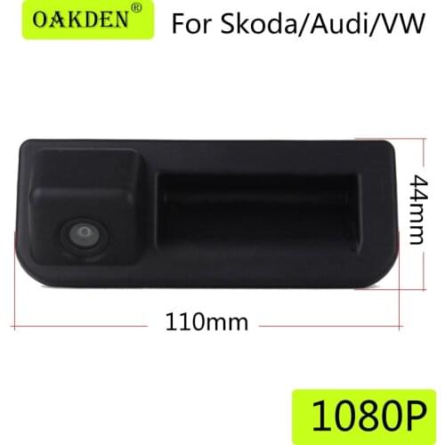 1080P AHD Car Rear View Camera Trunk Handle For Audi VW Volkswagen Bora Tayron Sagitar Tharu Passat T-Roc T-Cross Jetta VS5/VS7