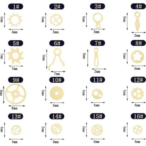 2 Box Mini Mixed Steampunk Cogs Gear Clock Charm UV Frame Resin Jewelry Fillings