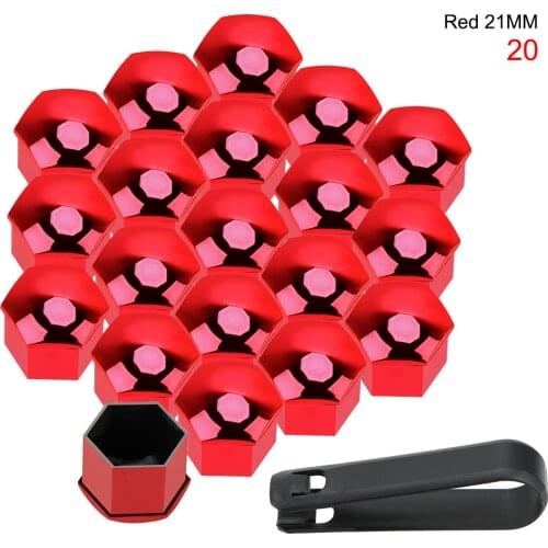 Universal Anti-Rust Bolt Rim 20 PCS Auto Hub Screw Cover Car Wheel Nut Caps Dust Proof Protection Caps 21mm