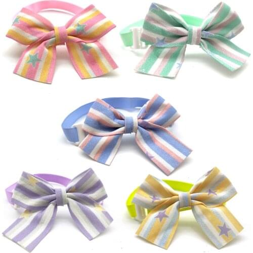 30/50 Pcs Pets Dog Grooming Supplies Cute Bowknot for Small Medium Dogs Bow Ties Adjustable Puppy Dog Collar Bowties Necktie