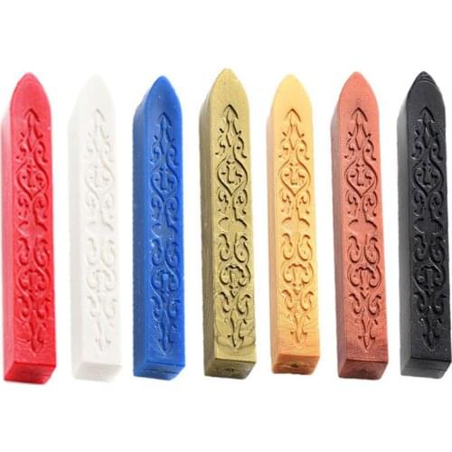7Pcs Sealing Wax Sticks Without Wicks Sealing Wax For Postage Letter Retro Vintage Wax Seal Stamp (7 colour)