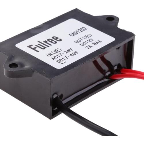 Power Converter AC 24V To DC 12V 2A Adapter For CCTV Security Camera