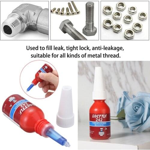 Anti-pressure Thread Adhesive Glue Blue Anti-corrosion Screw Lock Adhesive Wire Sealing 10ml Adhesives Sealers