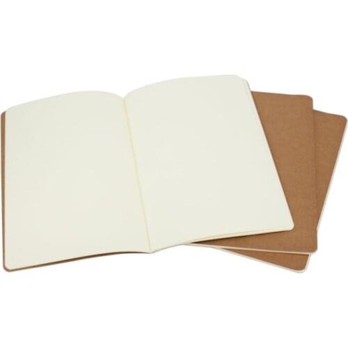 Kraft Brown Unlined Travel journals notebook Soft Cover Notebooks A5 Size 210 mm x 140 mm 60 Pages 30 Sheets stationery supplies