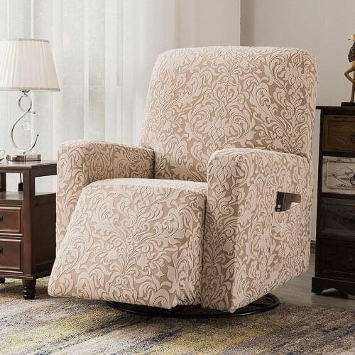 Jacquard Recliner Cover Elastic All-inclusive Sofa Armchair Lazy Boy Sofa Chair Cover Massage Armchair Slipcover for Living Room