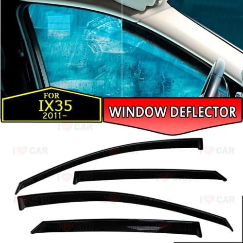 Window deflector for Hyundai IX35 2011- car window deflector wind guard vent sun rain visor cover car decor