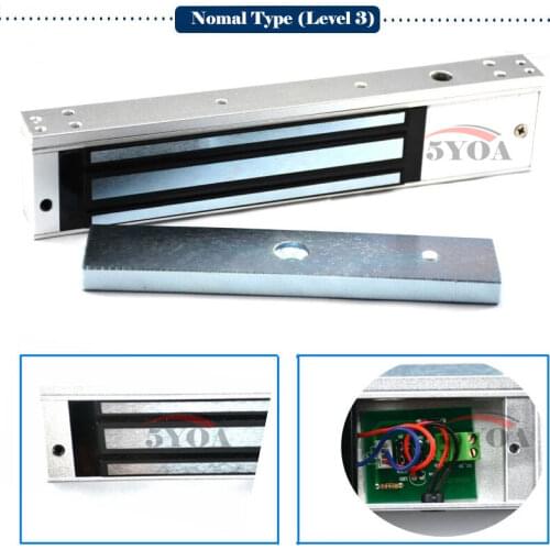 Electronic Lock Electric Magnetic Door Lock 280kg 600lbs Holding Force Electromagnetic Electronics Level 3