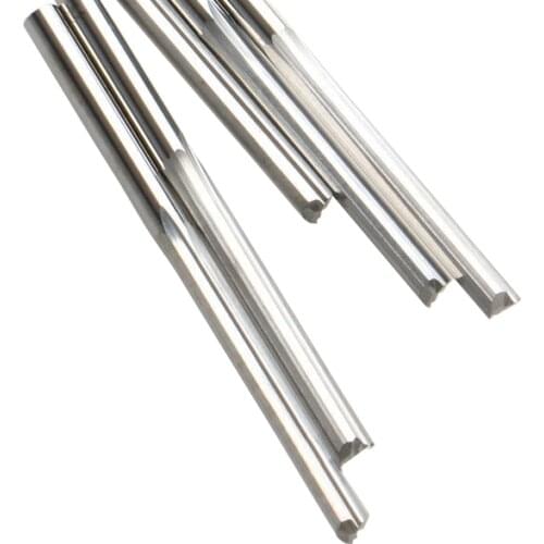 5 pcs 3.175*3.0*25mm 2 Straight Flute Milling Cutter, Tools CNC Router, Tool For Wood, Solid Carbide No Burr
