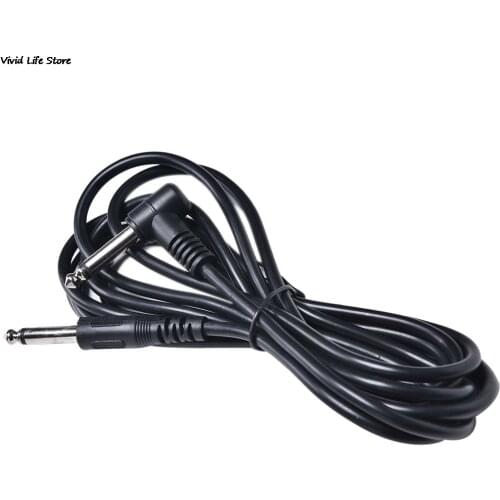 Guitar AMP Cable 3m Electric Patch Cord Guitar Amplifier Amp Guitar Cable With 2 Plugs Black