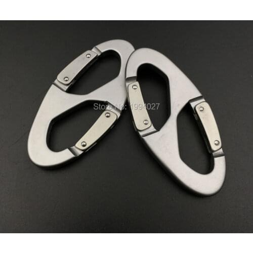 Hot sale 2pcs/lot camping climbing carabiner tent accessories 8 Shape Mountaineering buckle fast hang mini tent buckle hook