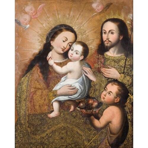 Religious canvas prints oil painting classical painting angels printed on canvas unframed decoration picture