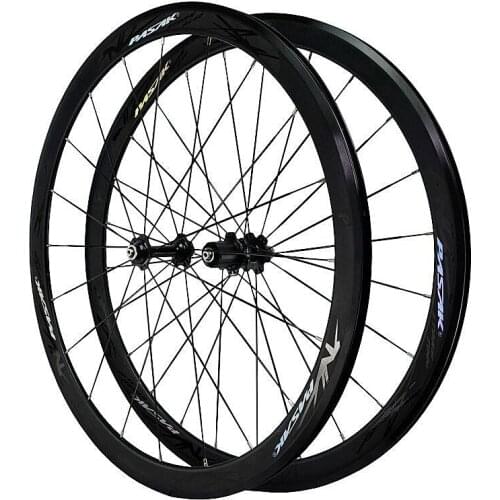 Road Bike Wheel Set 700C Flat Spoke 20/24H Super Loud Bearing U Brake 40MM Aluminum Alloy Ultralight Racing Bicycle Wheels